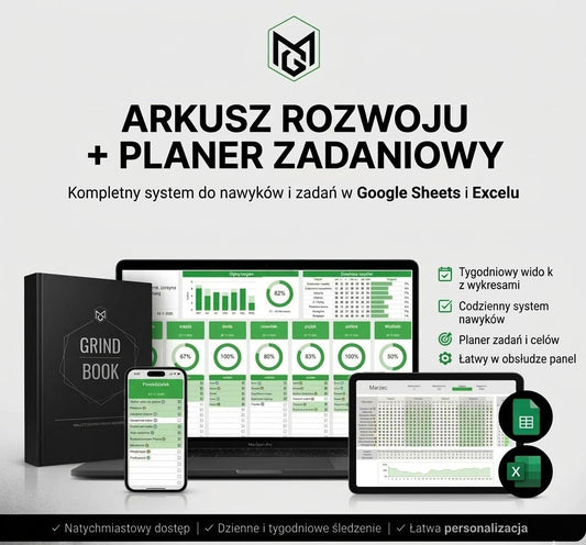 Arkusz rozwoju + planer zadaniowy